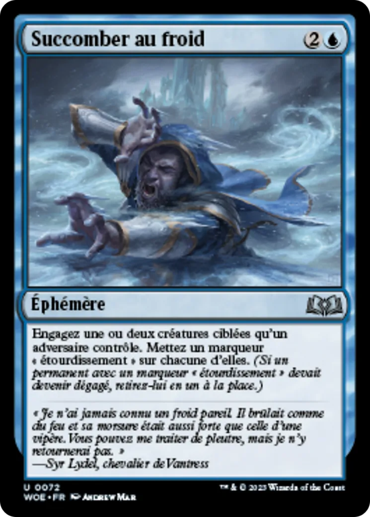 Succomber au froid — Wilds of Eldraine — Magic: The Gathering