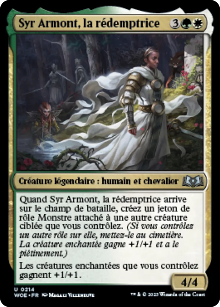 Syr Armont, la rédemptrice — Wilds of Eldraine — Magic: The Gathering