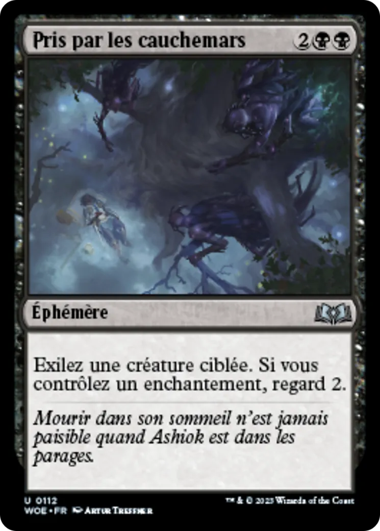 Pris par les cauchemars — Wilds of Eldraine — Magic: The Gathering