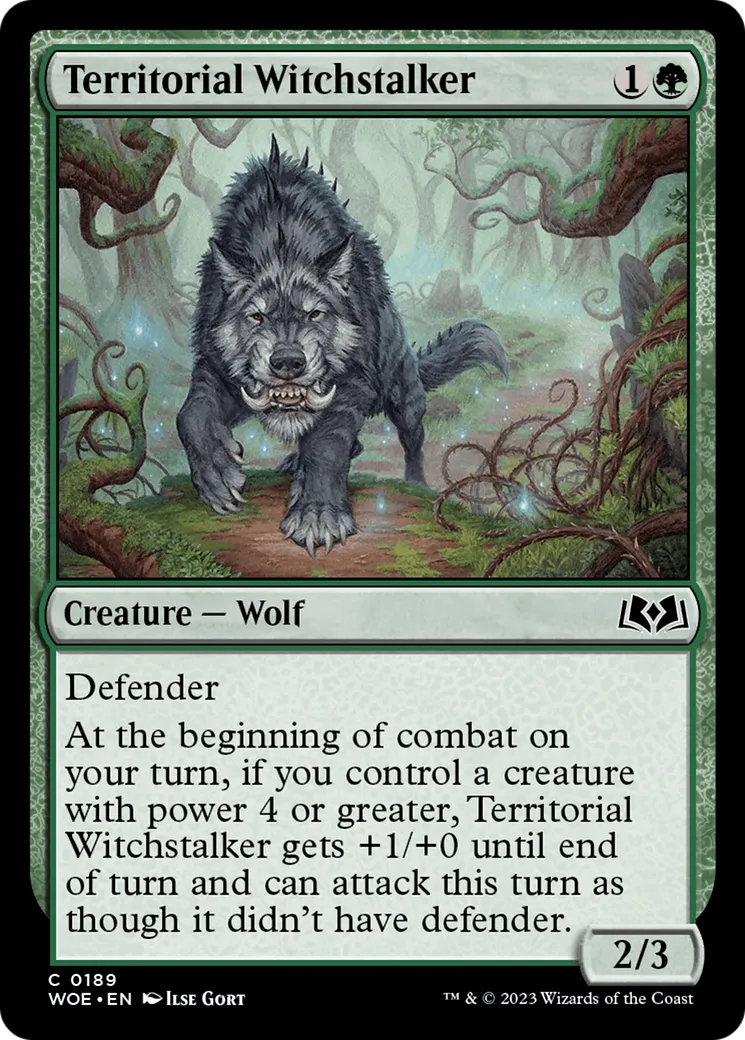 Territorial Witchstalker — Wilds of Eldraine — Magic: The Gathering