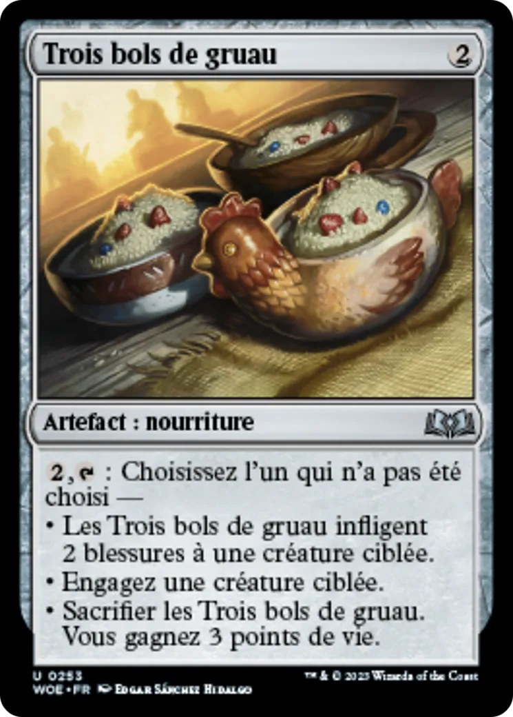 Trois bols de gruau — Wilds of Eldraine — Magic: The Gathering