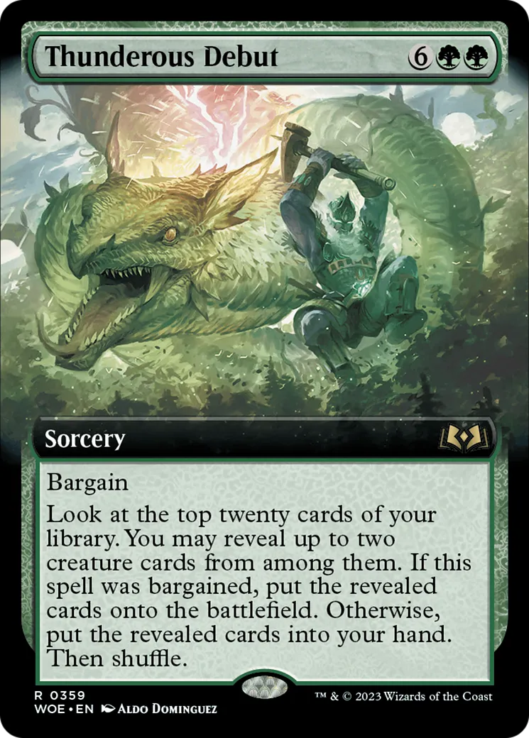 Thunderous Debut — Wilds of Eldraine — Magic: The Gathering