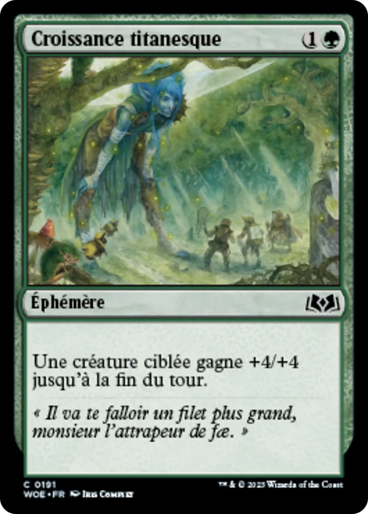 Croissance titanesque — Wilds of Eldraine — Magic: The Gathering