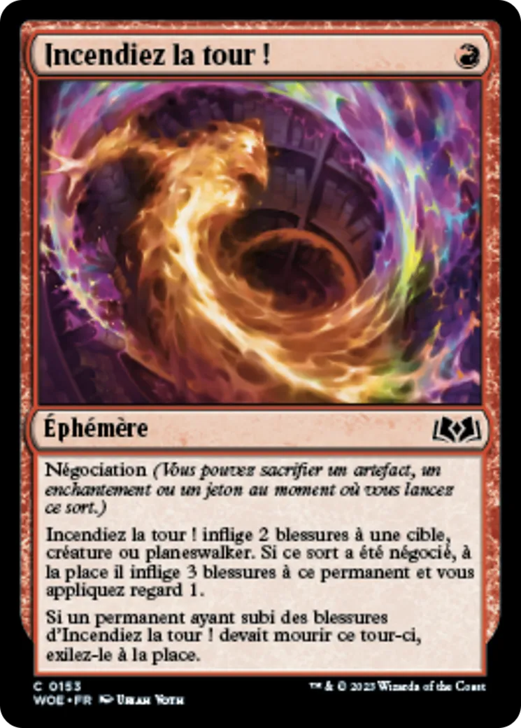 Incendiez la tour ! — Wilds of Eldraine — Magic: The Gathering