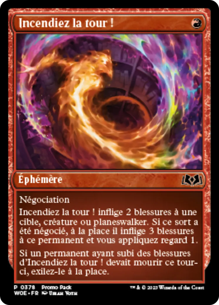Incendiez la tour ! from Wilds of Eldraine - Magic: The Gathering