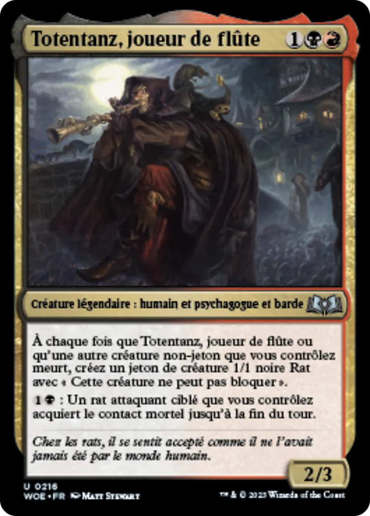 Totentanz, joueur de flûte — Wilds of Eldraine — Magic: The Gathering