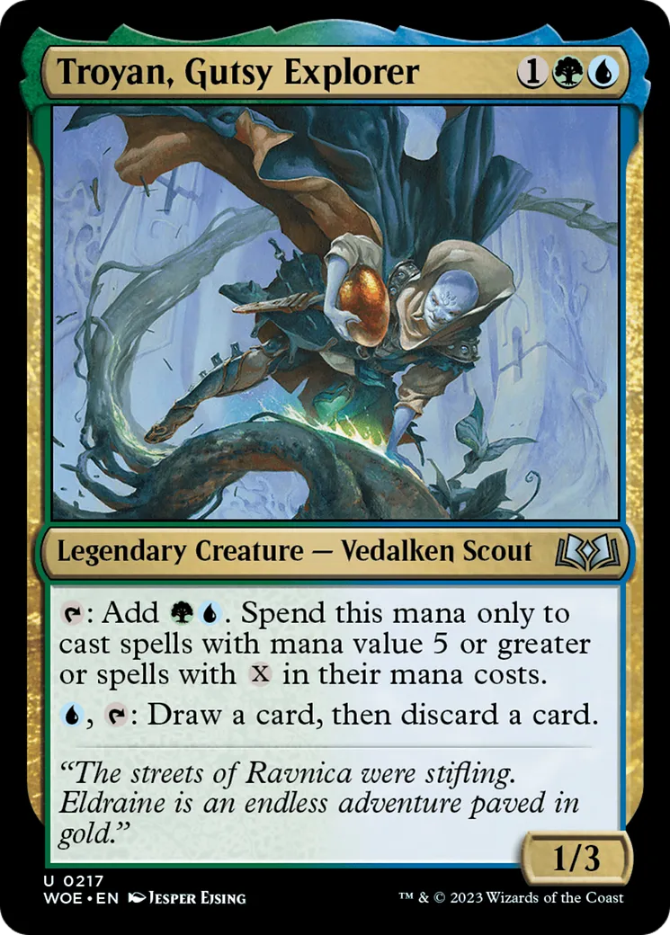 Troyan, courageux explorateur — Wilds of Eldraine — Magic: The Gathering
