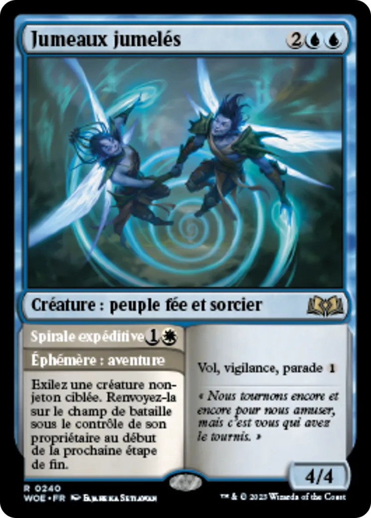 Jumeaux jumelés // Spirale expéditive — Wilds of Eldraine — Magic: The Gathering