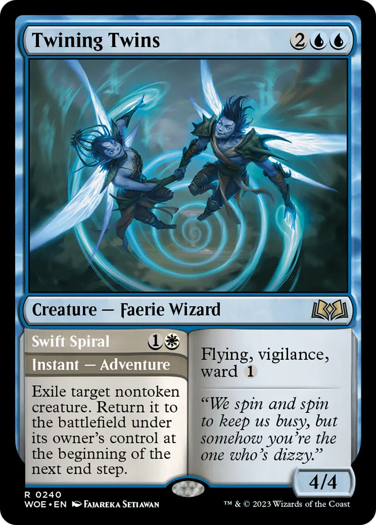 Twining Twins // Swift Spiral — Wilds of Eldraine — Magic: The Gathering