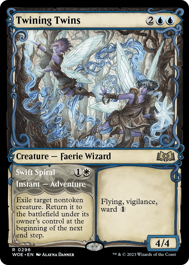 Twining Twins // Swift Spiral — Wilds of Eldraine — Magic: The Gathering