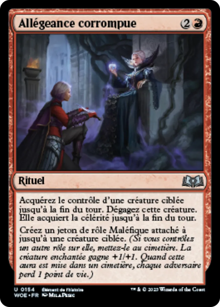 Allégeance corrompue — Wilds of Eldraine — Magic: The Gathering