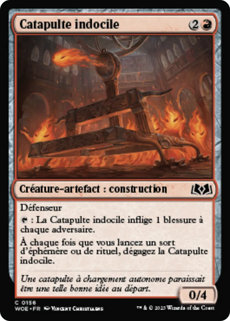 Catapulte indocile — Wilds of Eldraine — Magic: The Gathering