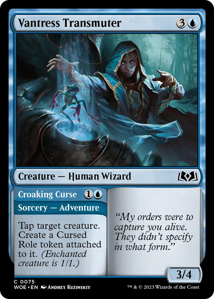 Transmutateur de Vantress // Malédiction croassante — Wilds of Eldraine — Magic: The Gathering