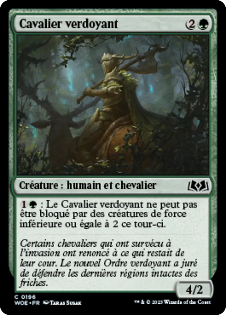Cavalier verdoyant — Wilds of Eldraine — Magic: The Gathering