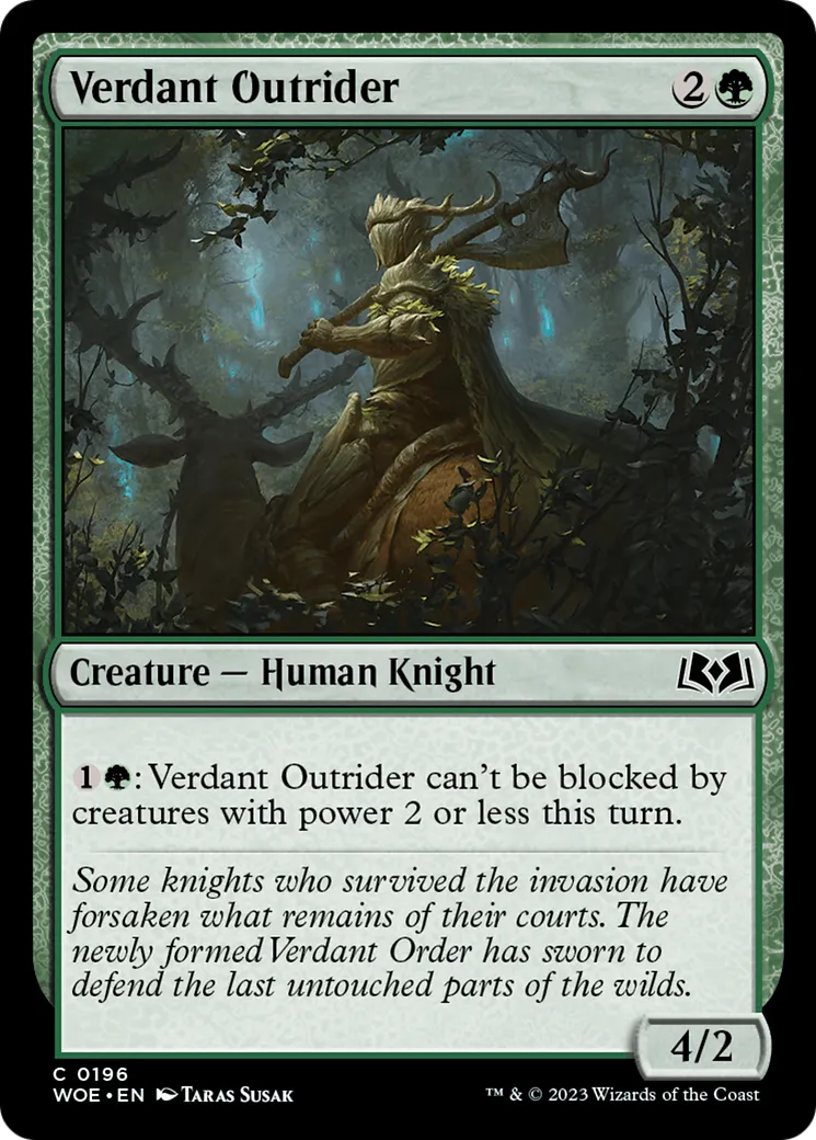 Cavalier verdoyant — Wilds of Eldraine — Magic: The Gathering