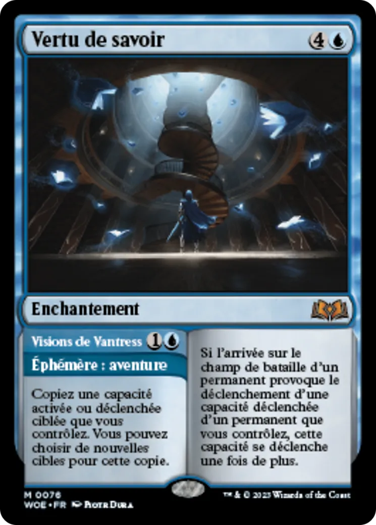 Vertu de savoir // Visions de Vantress — Wilds of Eldraine — Magic: The Gathering