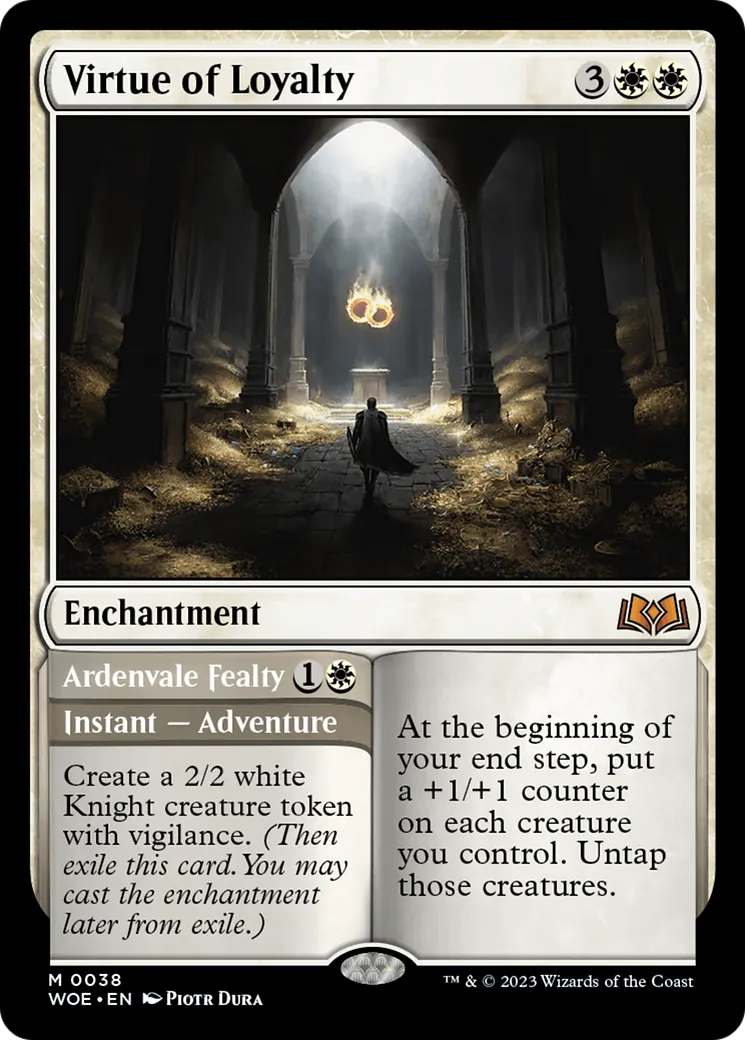 Virtue of Loyalty // Ardenvale Fealty — Wilds of Eldraine — Magic: The Gathering