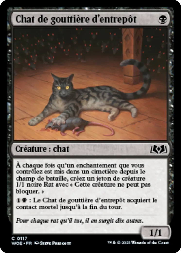 Chat de gouttière d'entrepôt — Wilds of Eldraine — Magic: The Gathering