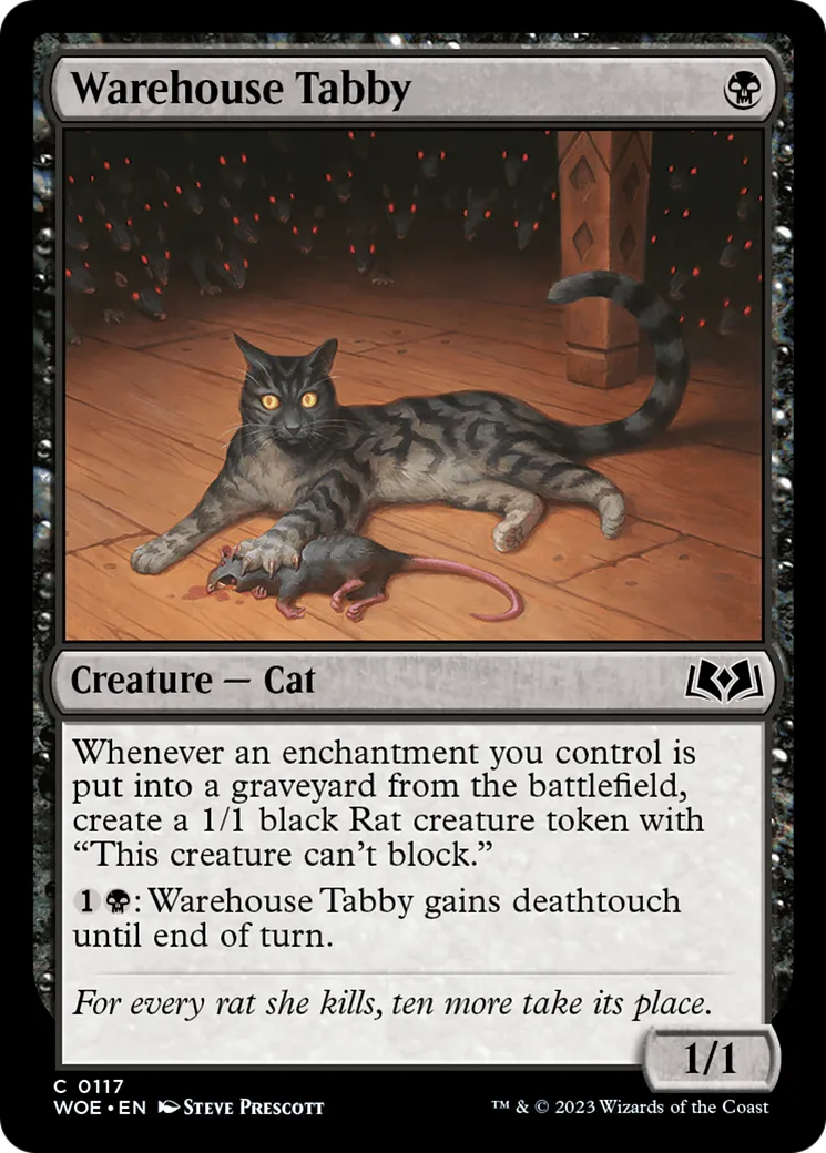 Chat de gouttière d'entrepôt — Wilds of Eldraine — Magic: The Gathering