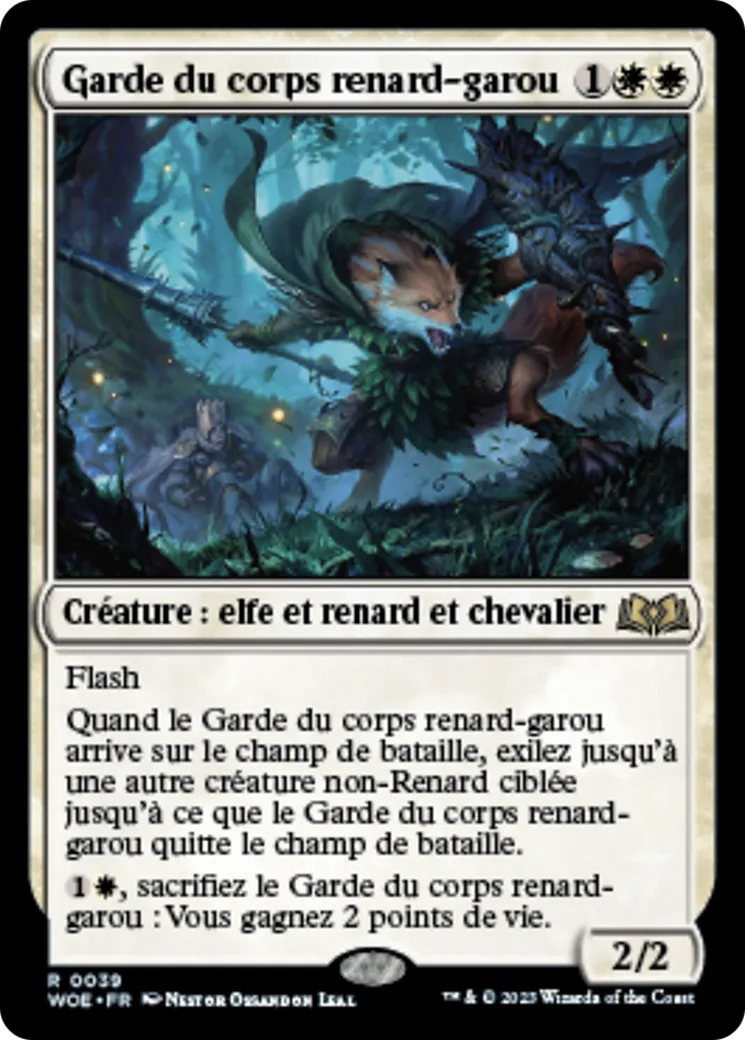 Garde du corps renard-garou — Wilds of Eldraine — Magic: The Gathering