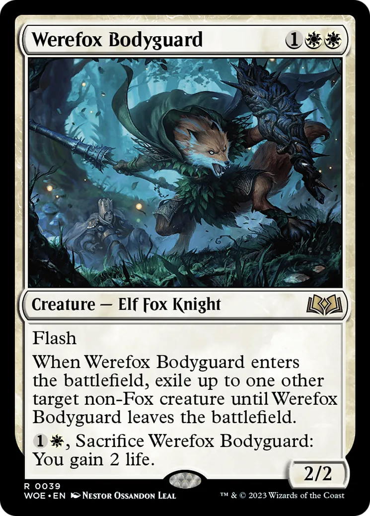 Garde du corps renard-garou — Wilds of Eldraine — Magic: The Gathering