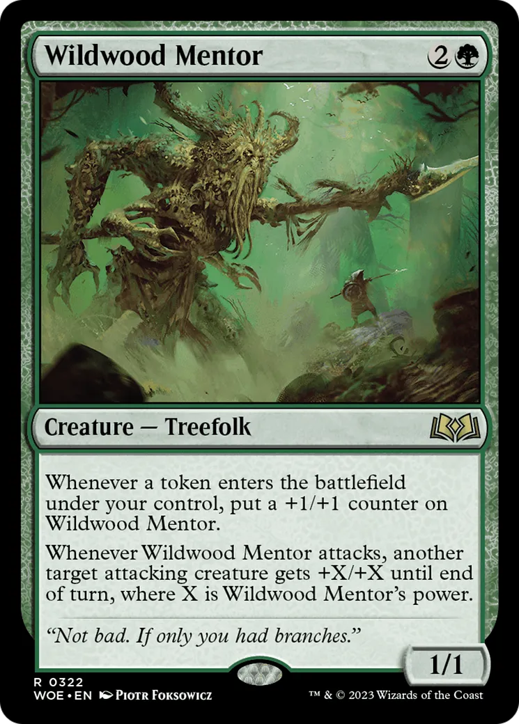 Mentor de bois sauvage — Wilds of Eldraine — Magic: The Gathering