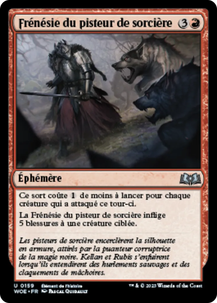 Frénésie du pisteur de sorcière — Wilds of Eldraine — Magic: The Gathering