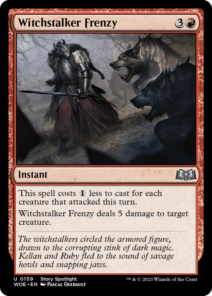 Witchstalker Frenzy — Wilds of Eldraine — Magic: The Gathering