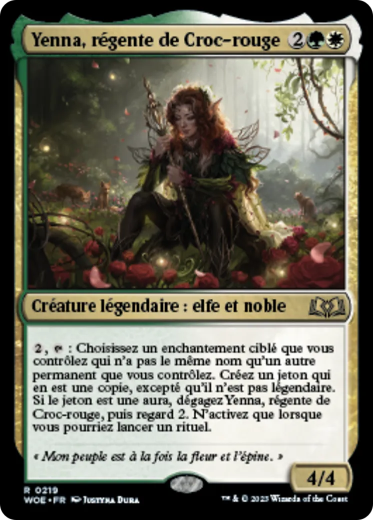 Yenna, régente de Croc-rouge — Wilds of Eldraine — Magic: The Gathering