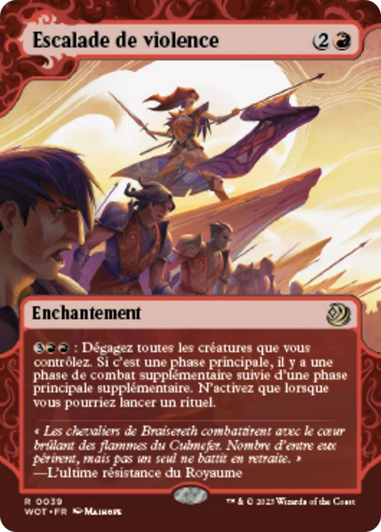 Escalade de violence — Wilds of Eldraine: Enchanting Tales — Magic: The Gathering