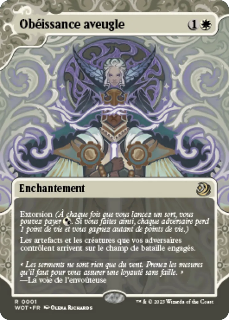 Obéissance aveugle — Wilds of Eldraine: Enchanting Tales — Magic: The Gathering