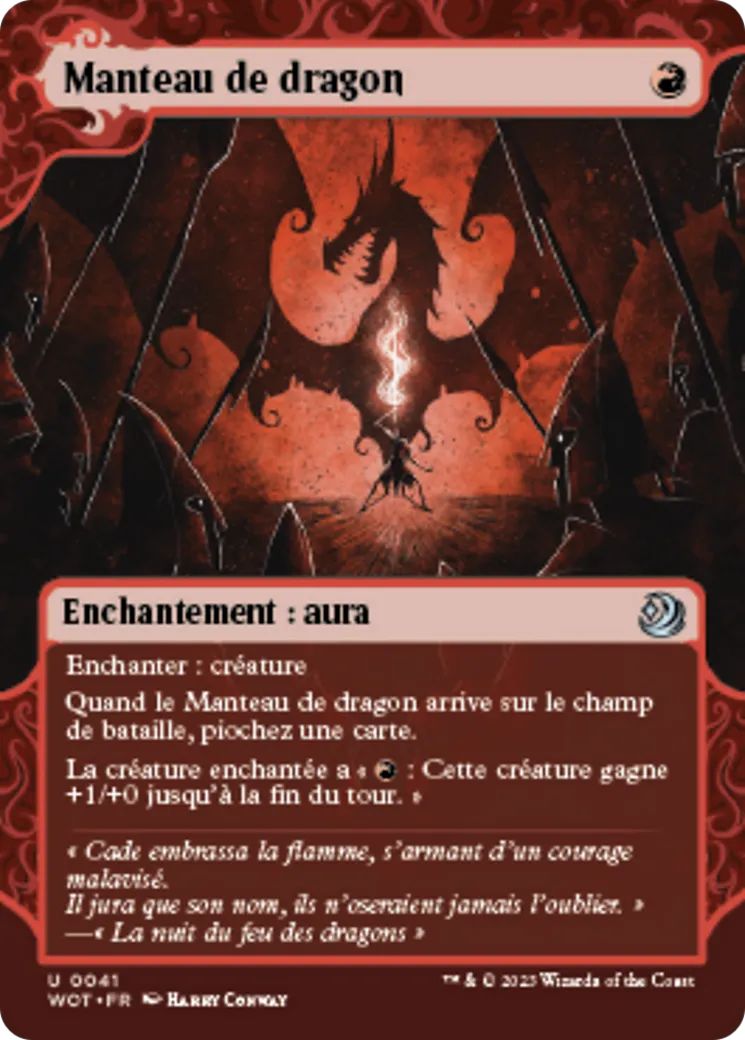 Manteau de dragon — Wilds of Eldraine: Enchanting Tales — Magic: The Gathering