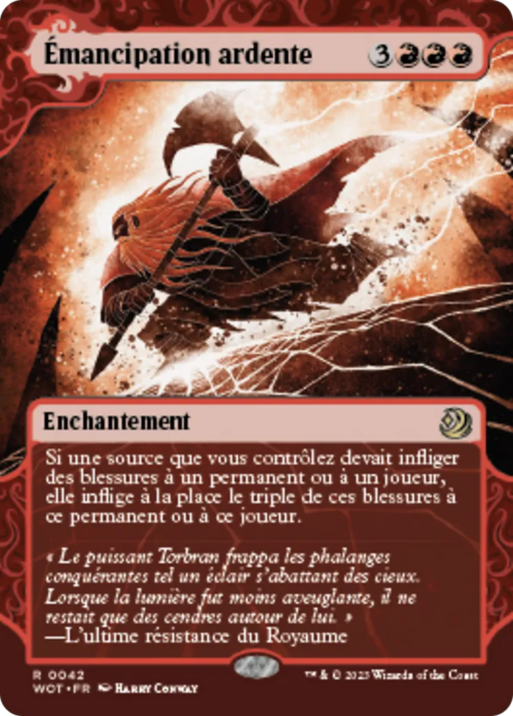 Émancipation ardente — Wilds of Eldraine: Enchanting Tales — Magic: The Gathering