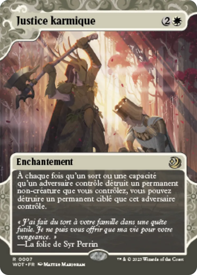 Justice karmique — Wilds of Eldraine: Enchanting Tales — Magic: The Gathering