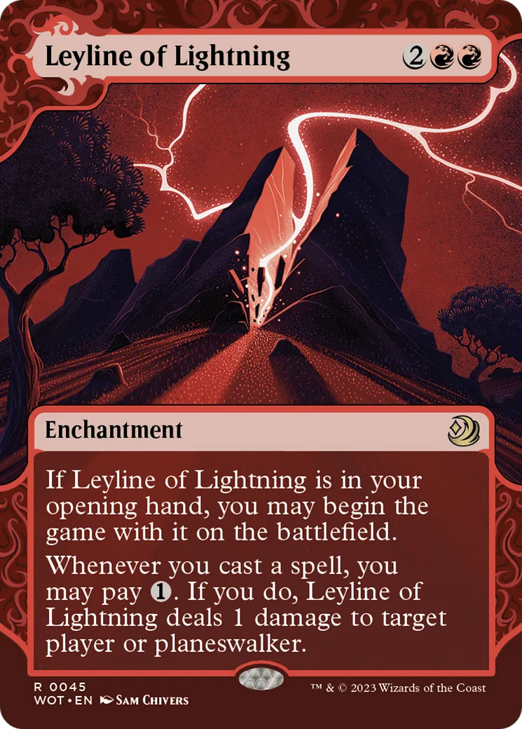 Ligne ley d'éclairs — Wilds of Eldraine: Enchanting Tales — Magic: The Gathering