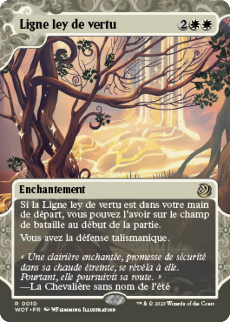 Ligne ley de vertu — Wilds of Eldraine: Enchanting Tales — Magic: The Gathering
