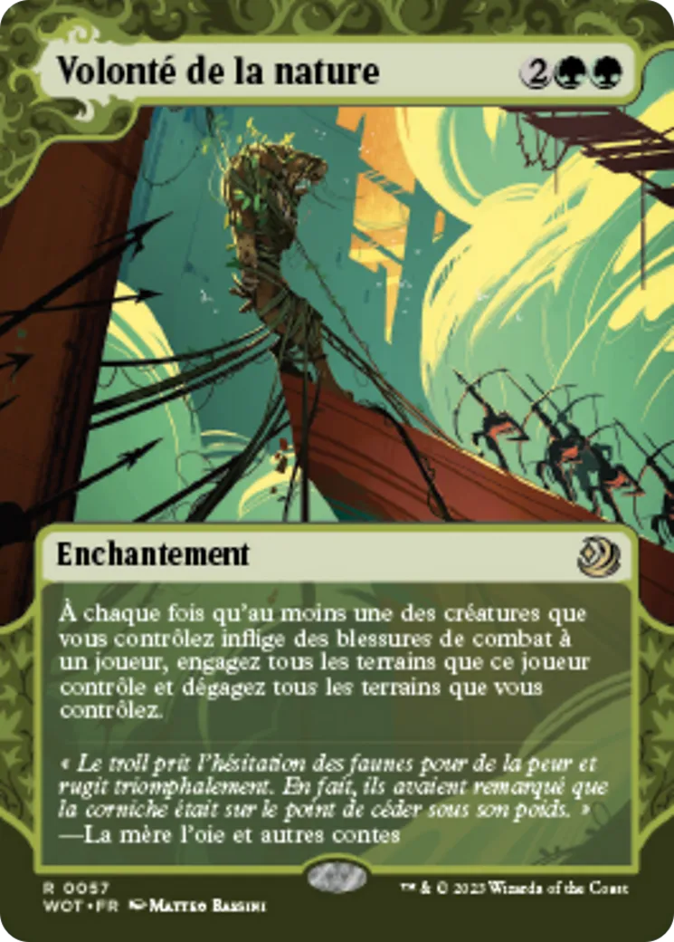 Volonté de la nature — Wilds of Eldraine: Enchanting Tales — Magic: The Gathering