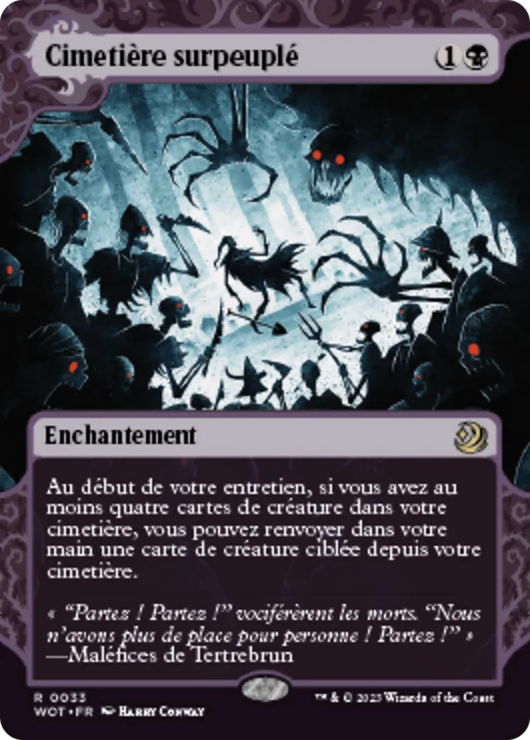 Cimetière surpeuplé — Wilds of Eldraine: Enchanting Tales — Magic: The Gathering