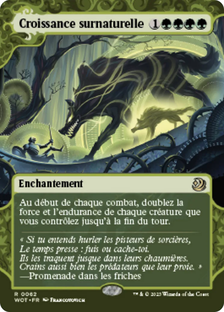 Croissance surnaturelle — Wilds of Eldraine: Enchanting Tales — Magic: The Gathering
