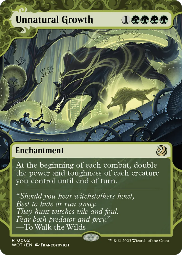 Unnatural Growth — Wilds of Eldraine: Enchanting Tales — Magic: The Gathering