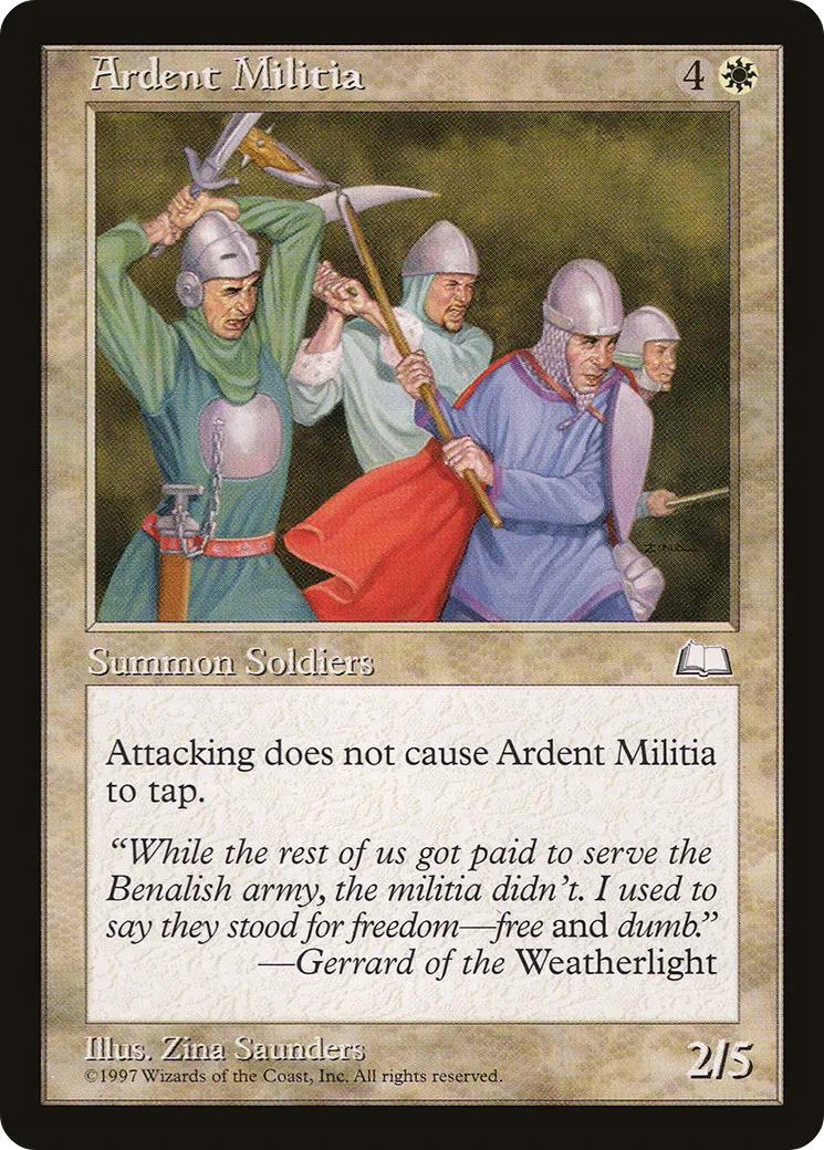 Ardent Militia — Weatherlight — Magic: The Gathering