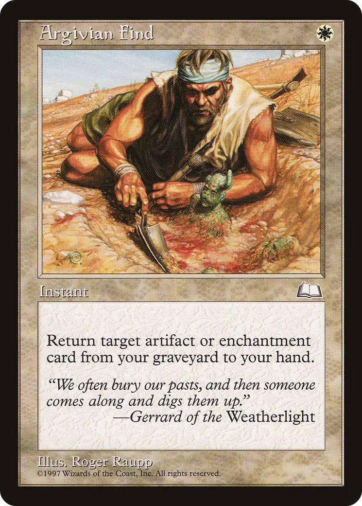 Argivian Find — Weatherlight — Magic: The Gathering