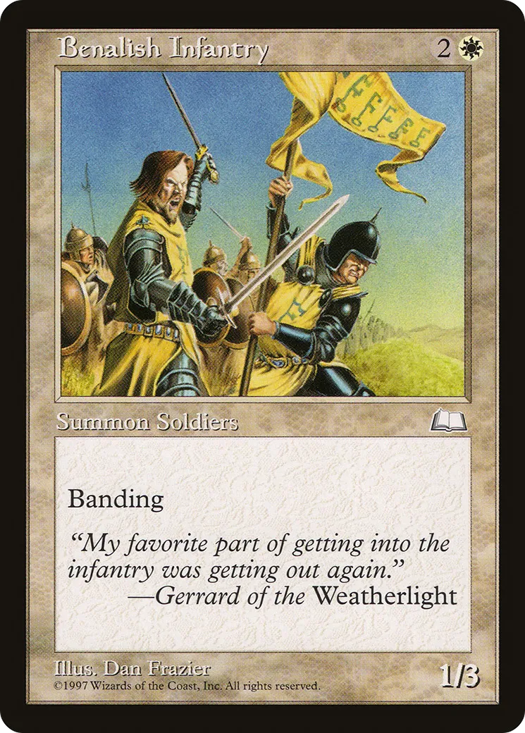 Benalish Infantry — Weatherlight — Magic: The Gathering