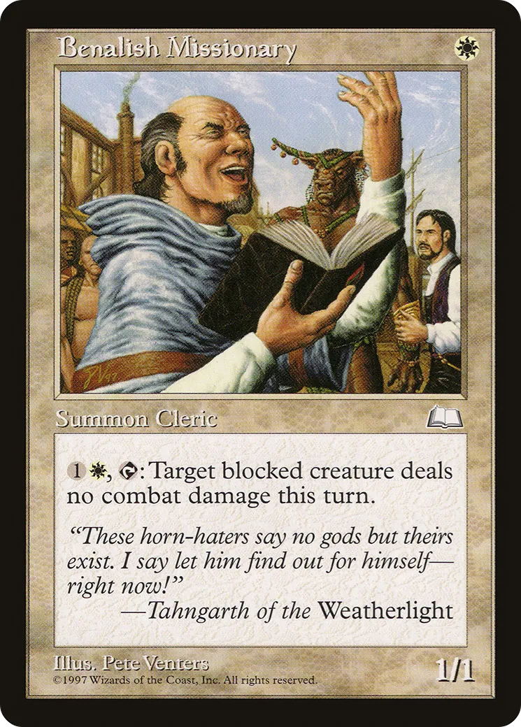 Benalish Missionary — Weatherlight — Magic: The Gathering