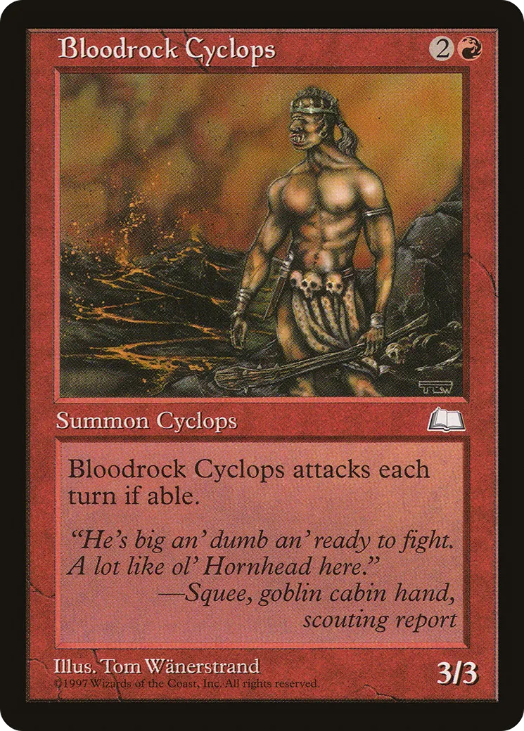 Bloodrock Cyclops — Weatherlight — Magic: The Gathering