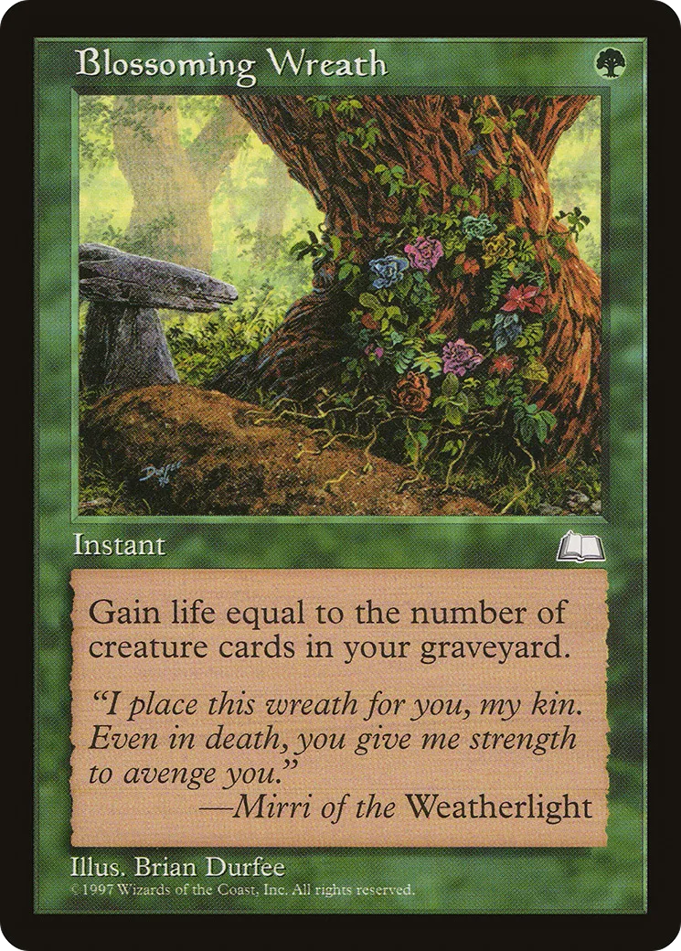 Couronne de fleurs — Weatherlight — Magic: The Gathering