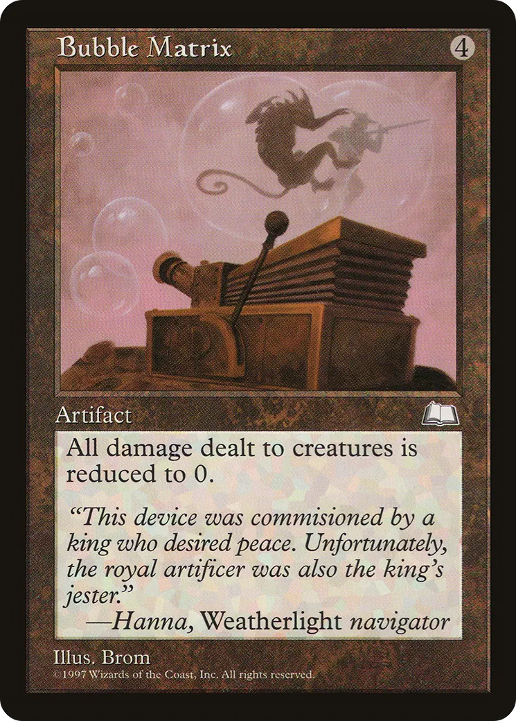 Bubble Matrix — Weatherlight — Magic: The Gathering