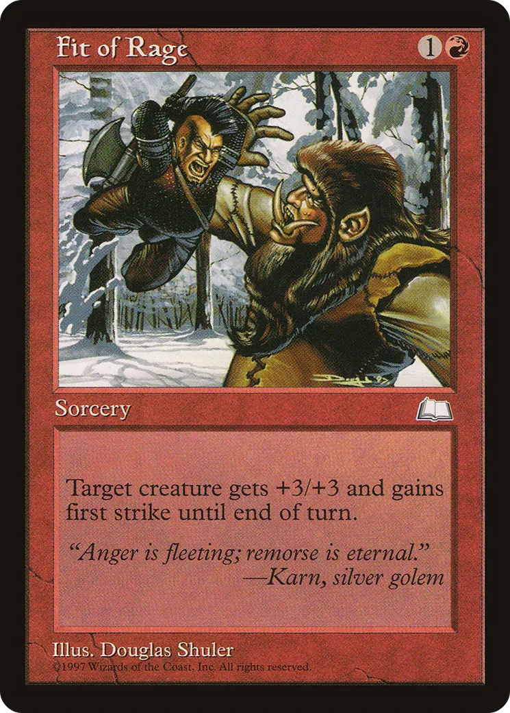 Fit of Rage — Weatherlight — Magic: The Gathering
