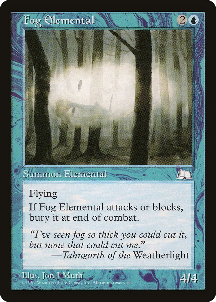 Fog Elemental — Weatherlight — Magic: The Gathering