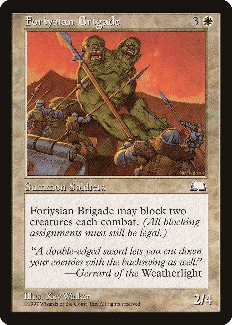 Foriysian Brigade — Weatherlight — Magic: The Gathering